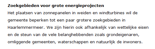 Participatie windmolenpark Haarlemmermeer Zuid 2020